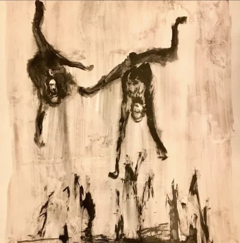 Chute Singes
Encre sur Papier