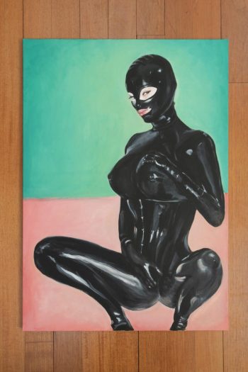 LATEX/woman - acrylique sur toile 92cmX65cm